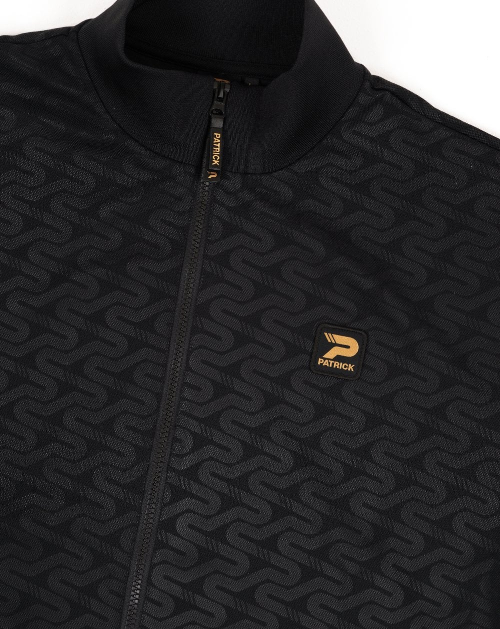Patrick All Over Print Track Top Tonal Black - Image 4