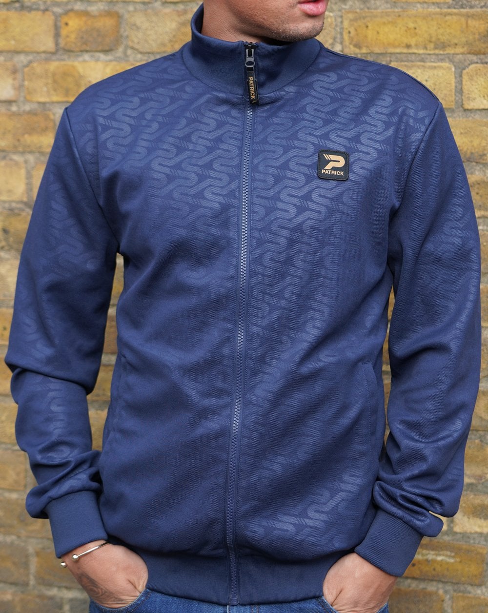 Patrick Patterson Track Top Navy - Image 2