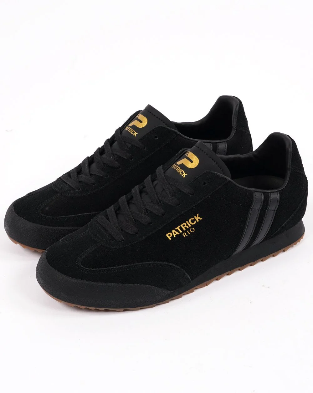 Patrick Rio Trainers Black Suede - Image 2