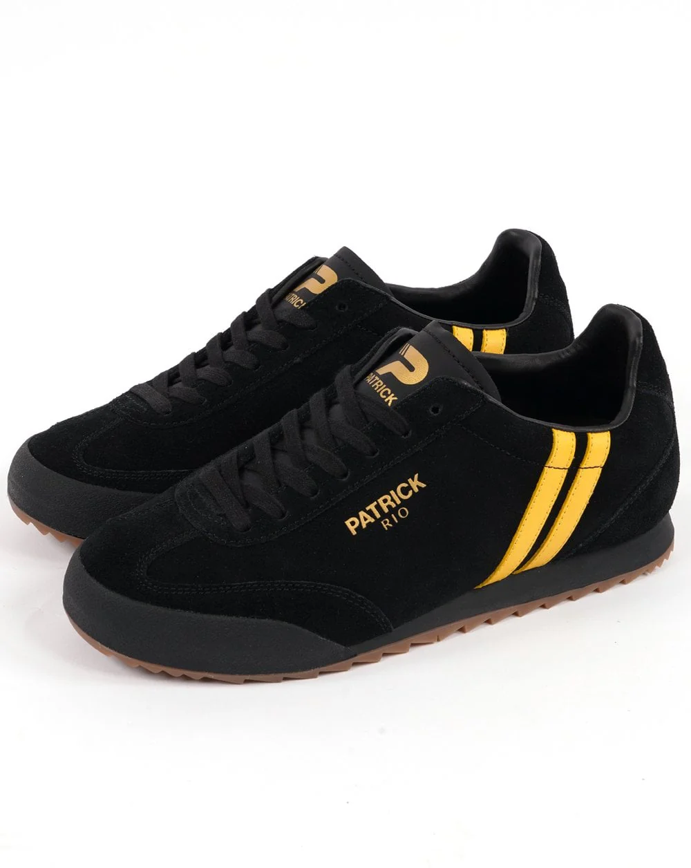 Patrick Rio Trainers Black/Yellow - Image 2