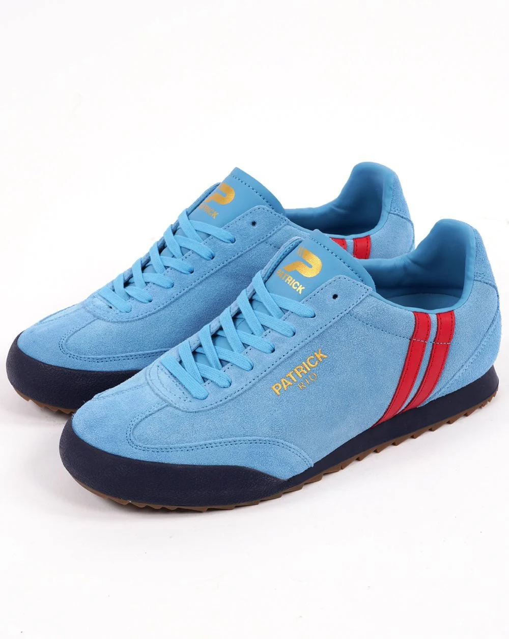 Patrick Rio Trainers Mineral Blue/Red - Image 4