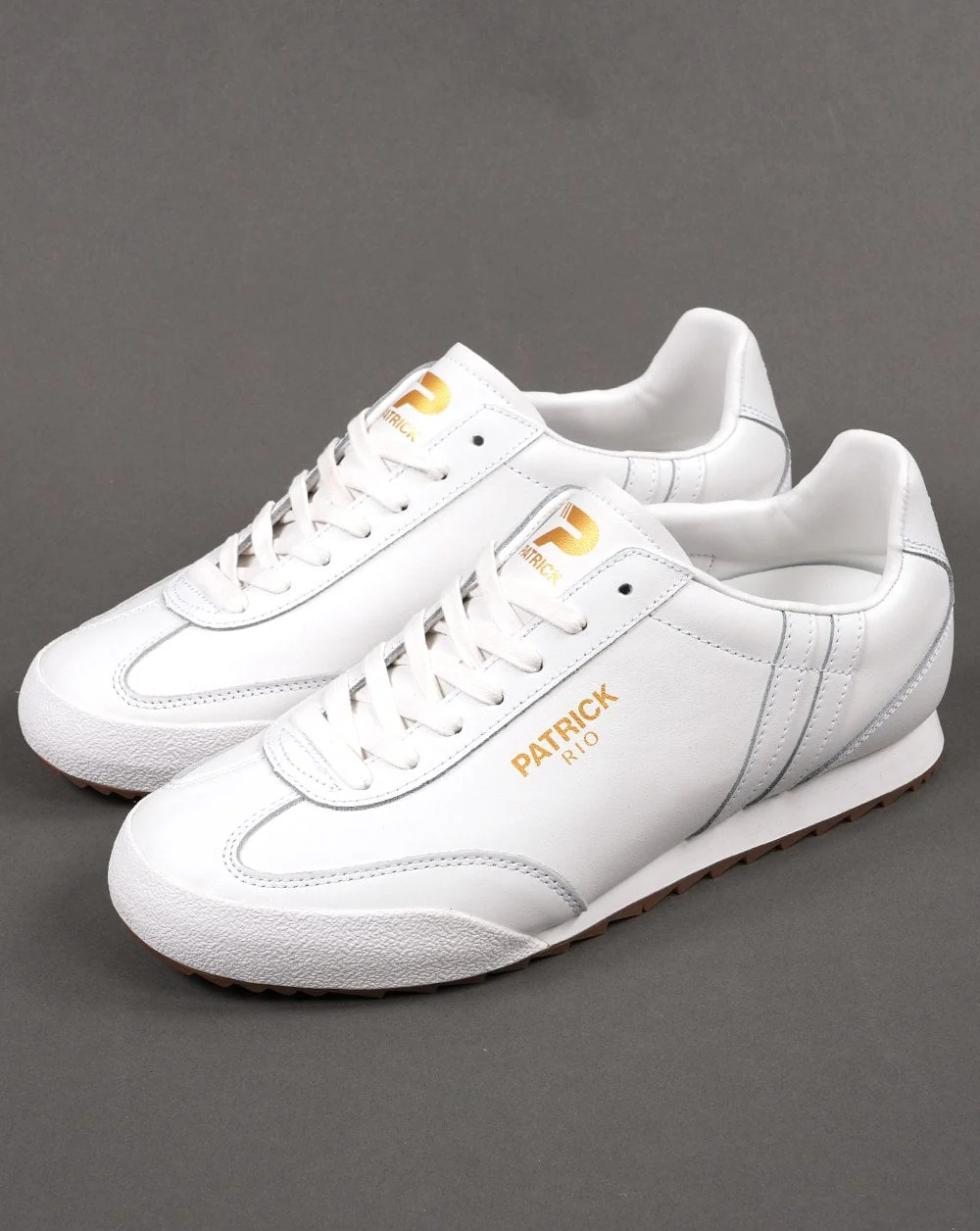 Patrick Rio Trainers White Leather - Image 2