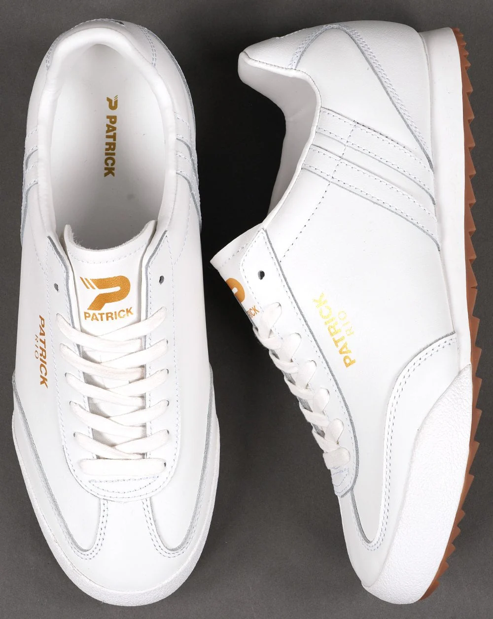 Patrick Rio Trainers White Leather - Image 4