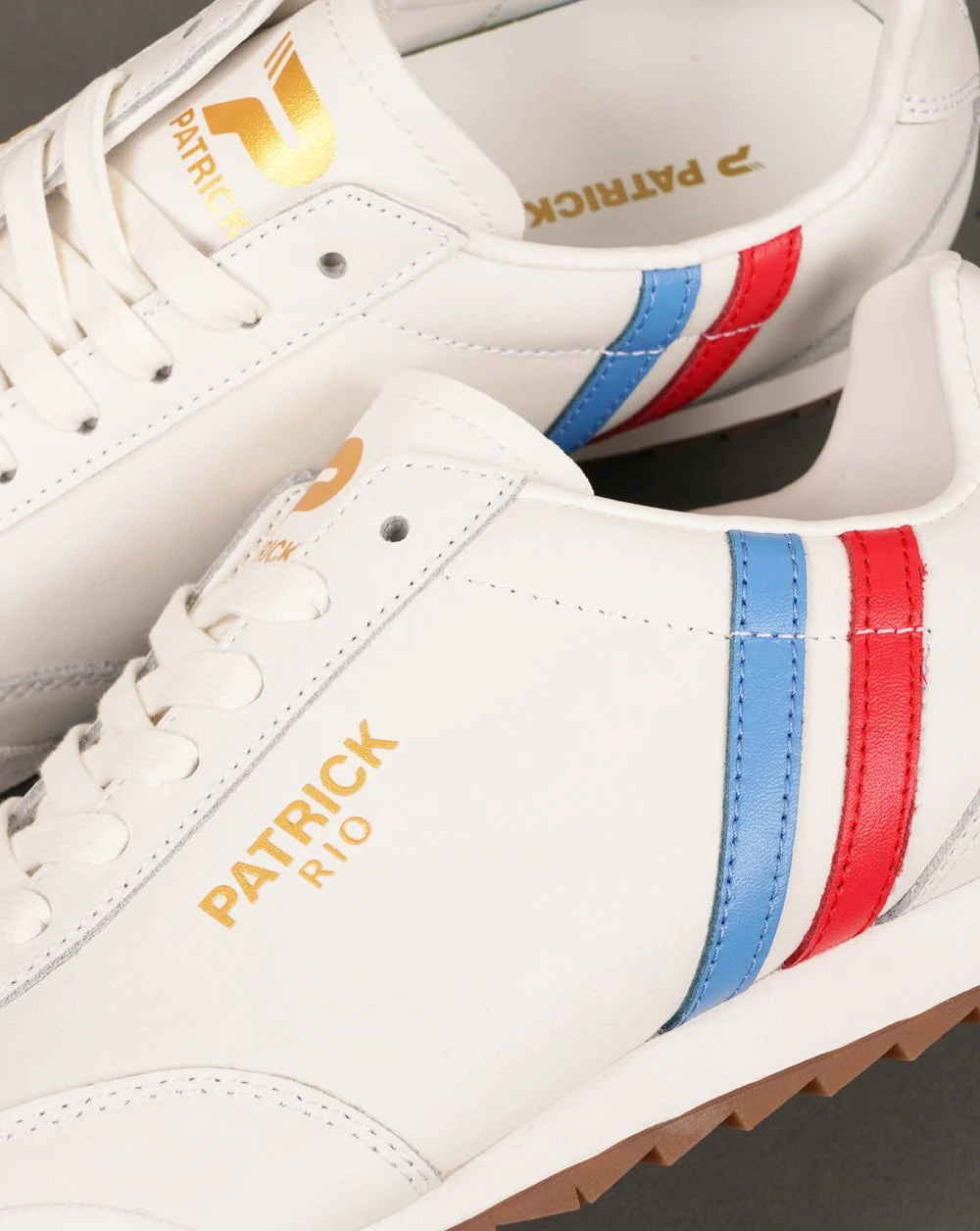 Patrick Rio Trainers White Blue Red - Image 4