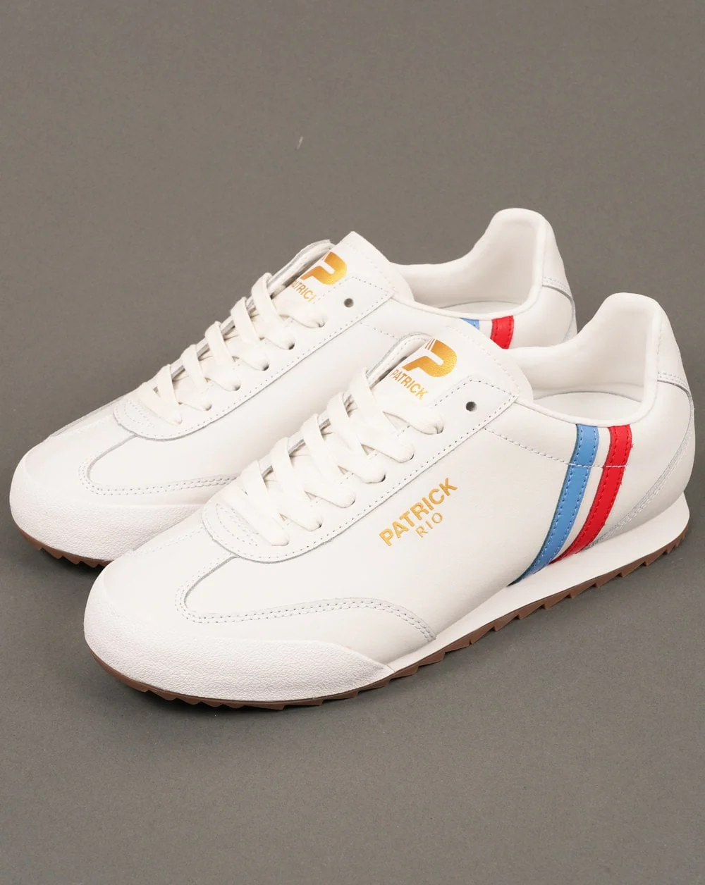 Patrick Rio Trainers White Blue Red - Image 5