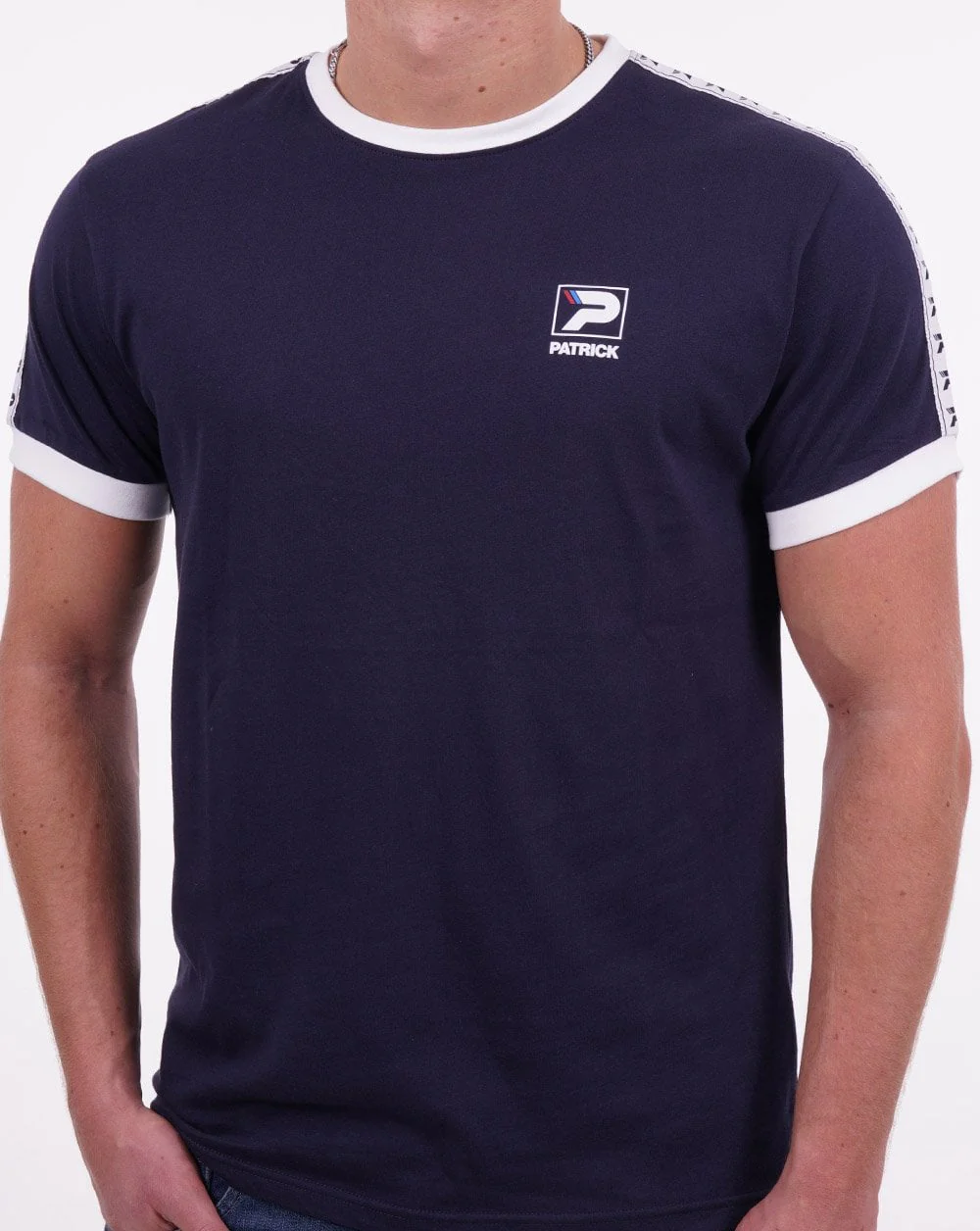 Patrick Taped Sleeve T-shirt Navy