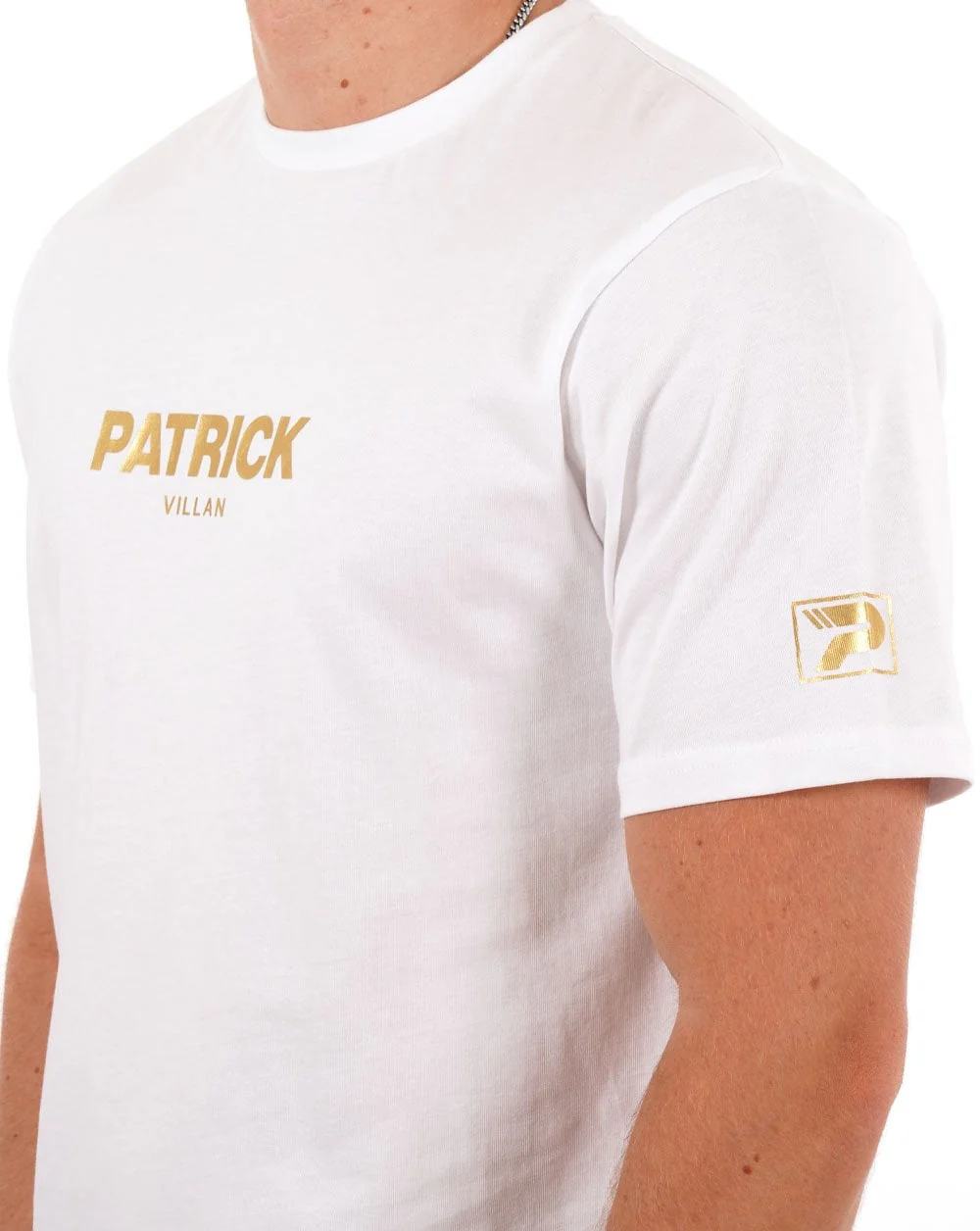 Patrick Villan T Shirt White/Gold - Image 2