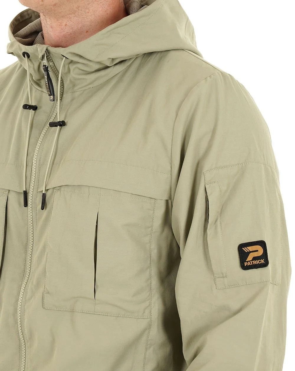 Patrick William Hooded Jacket Khaki - Image 2