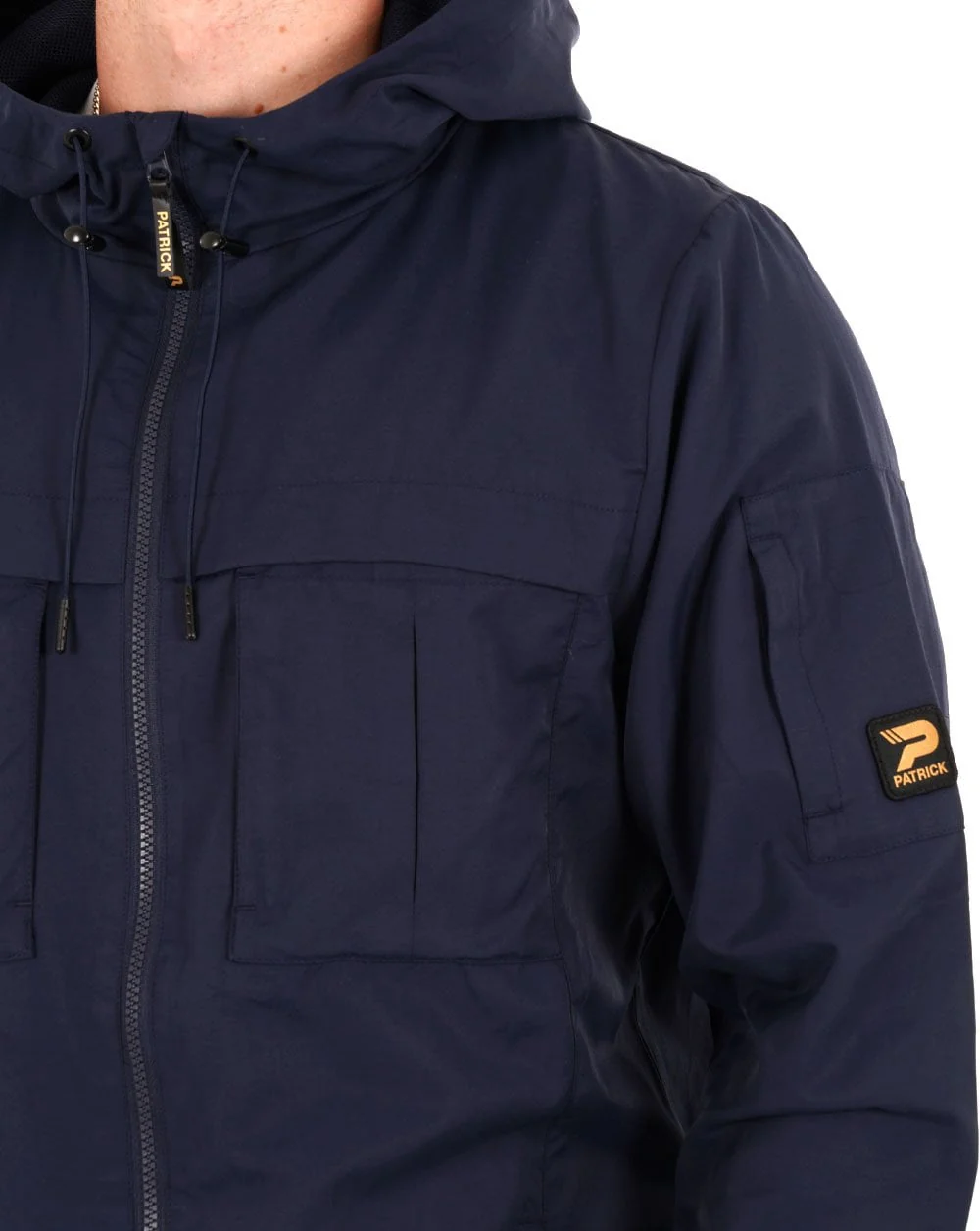 Patrick William Hooded Jacket Navy - Image 2