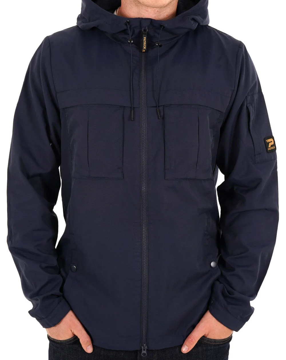 Patrick William Hooded Jacket Navy - Image 3