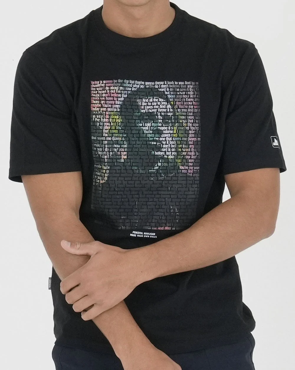 Peaceful Hooligan Wonderwall T Shirt Black