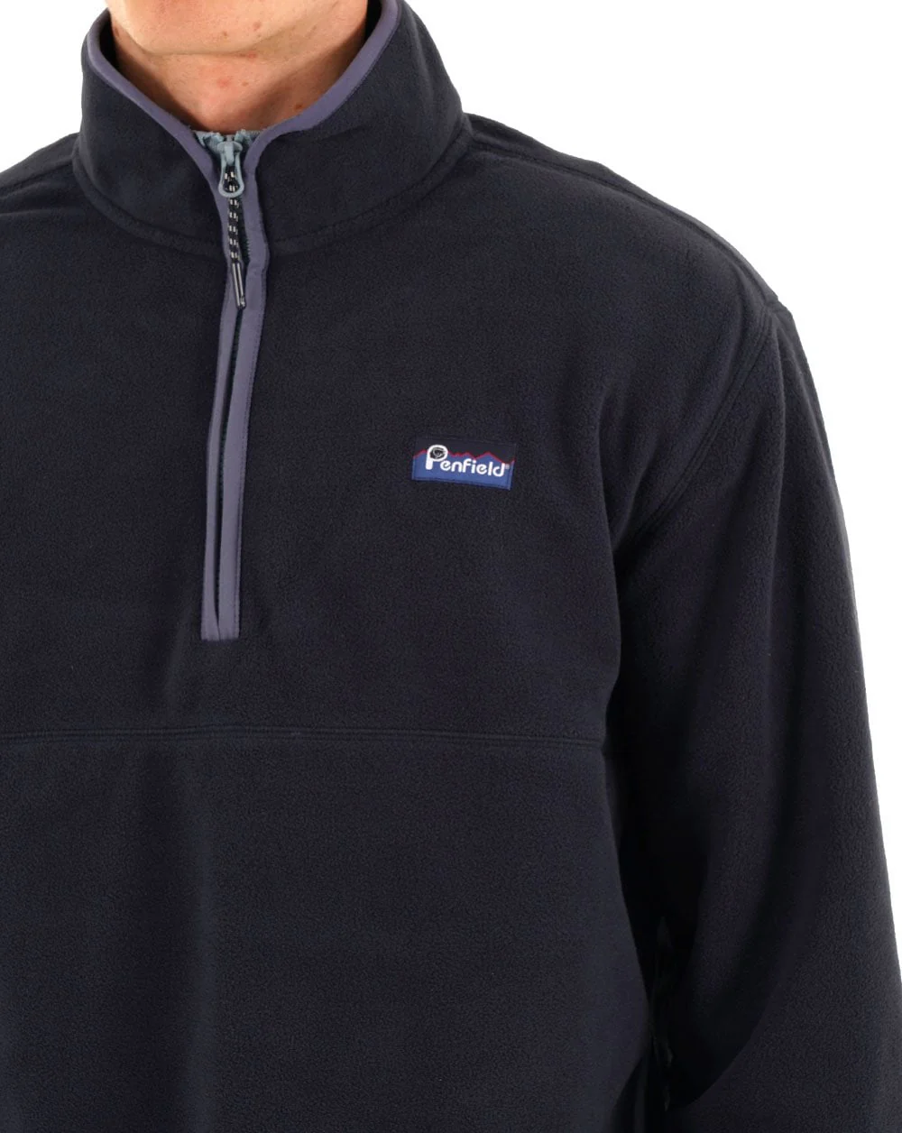 Penfield Graylock Qtr Zip Fleece Navy Blazer - Image 2