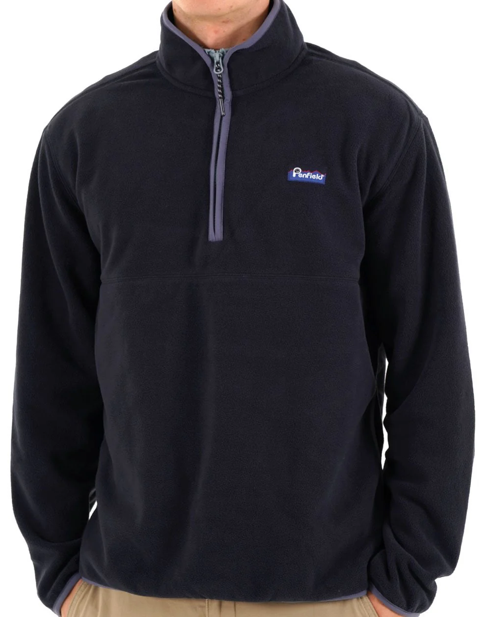 Penfield Graylock Qtr Zip Fleece Navy Blazer - Image 3