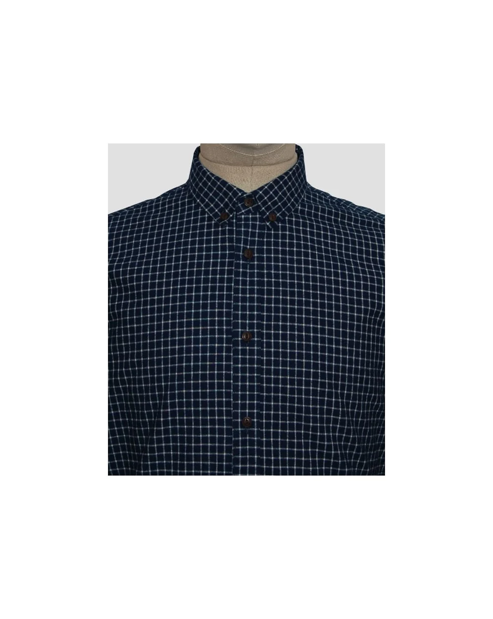 Penfield Higbee Check Shirt Navy - Image 3