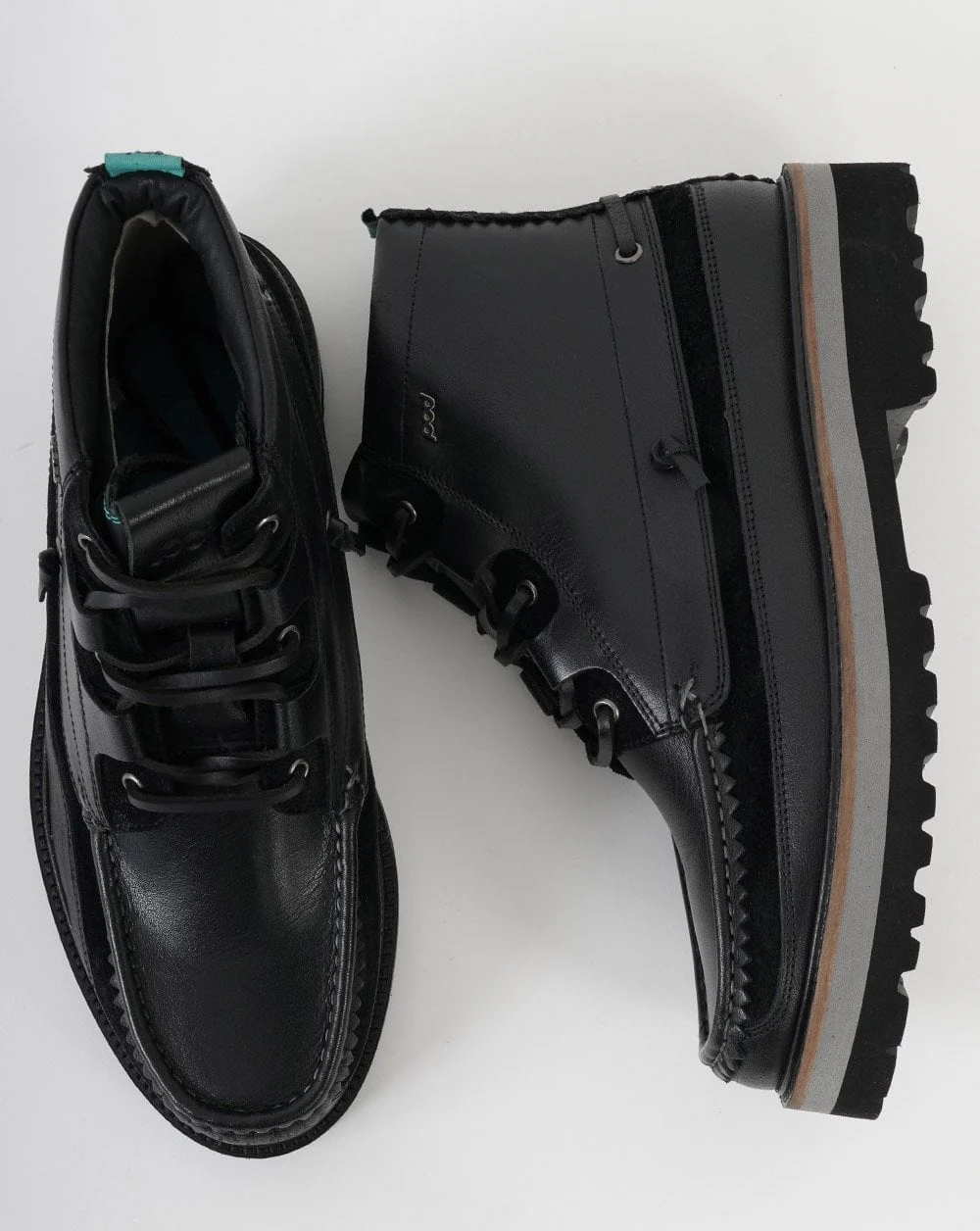 Pod Benedict Leather Moccasin Boot Black - Image 2
