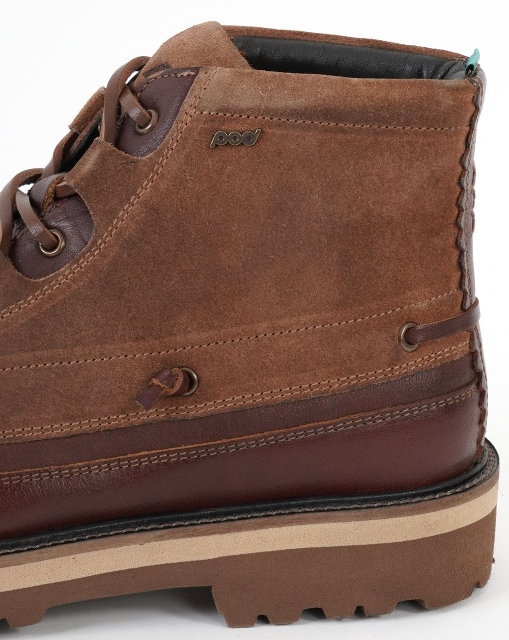 Pod Benedict Leather Moccasin Boot Chestnut - Image 4