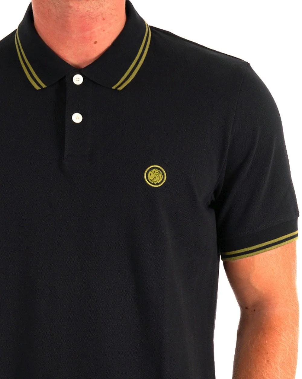 Pretty Green 15th Anniversary Barton Polo Black - Image 2
