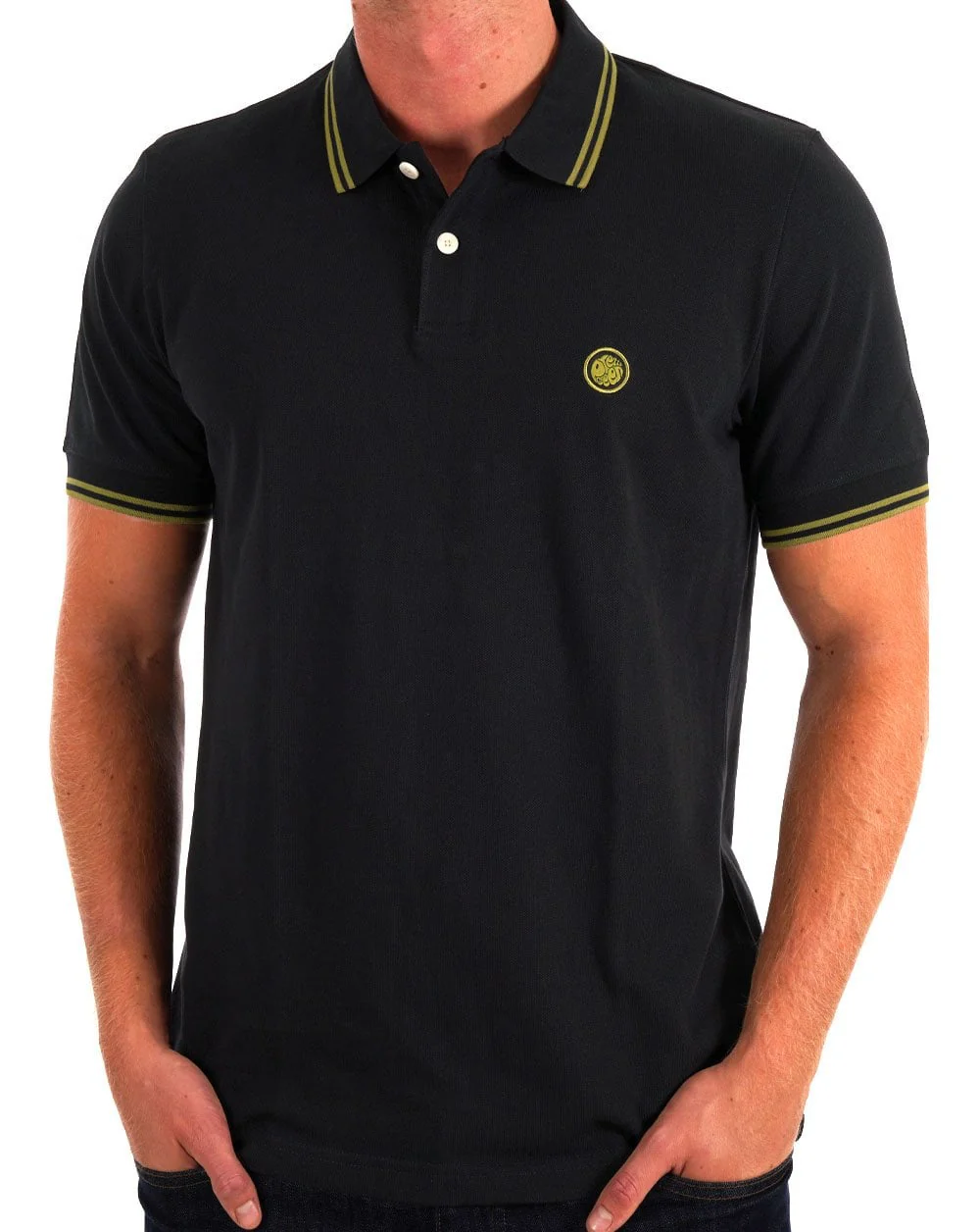 Pretty Green 15th Anniversary Barton Polo Black - Image 3