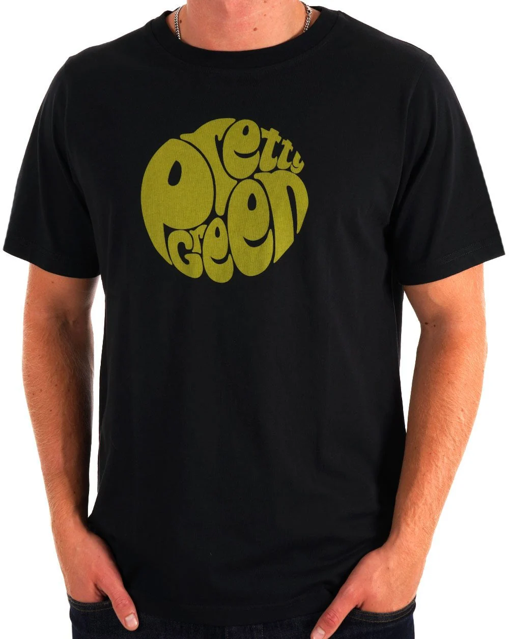 Pretty Green 15th Anniversary Gillespie Logo T Shirt Black