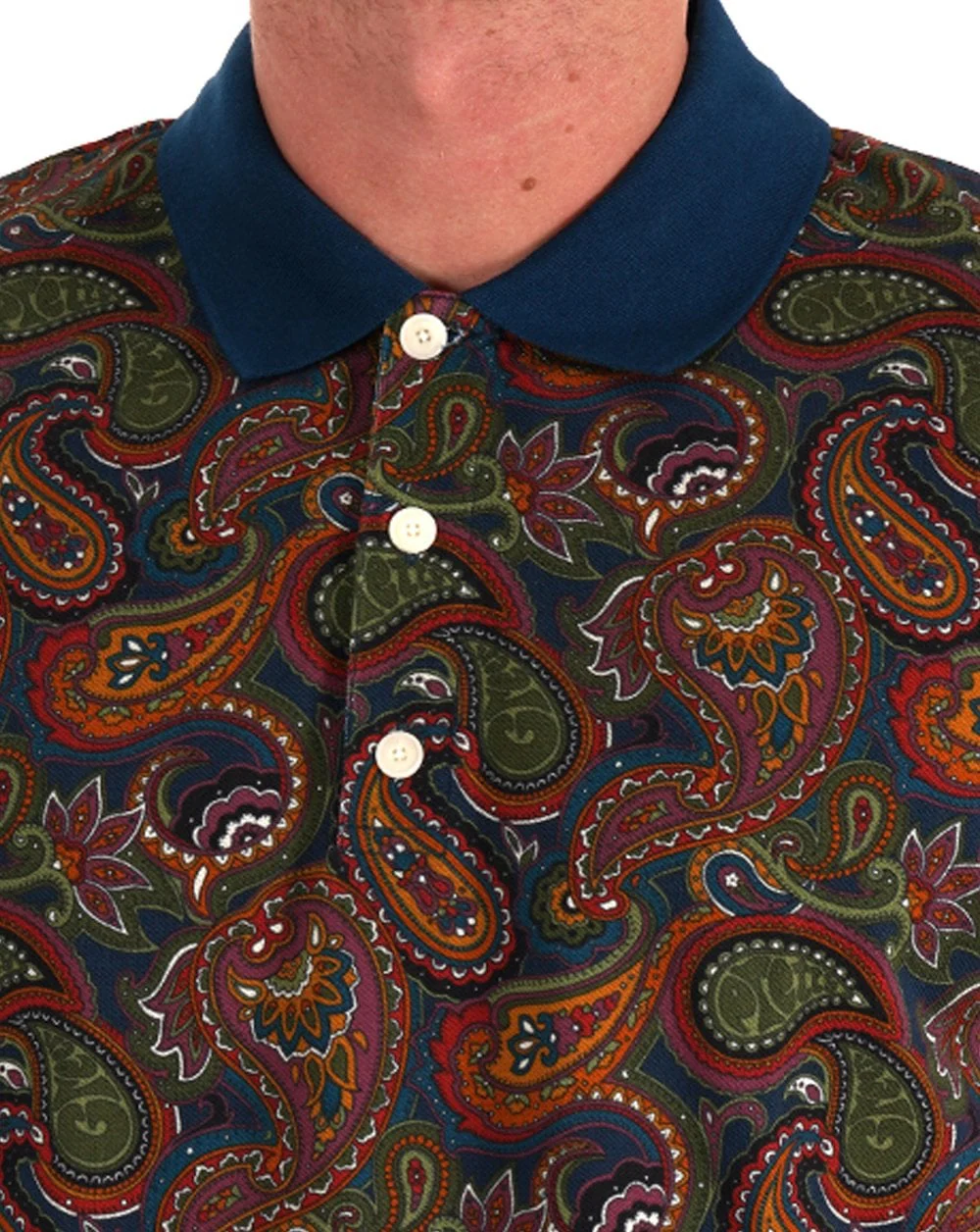 Pretty Green 15th Anniversary Paisley Polo Multi - Image 2