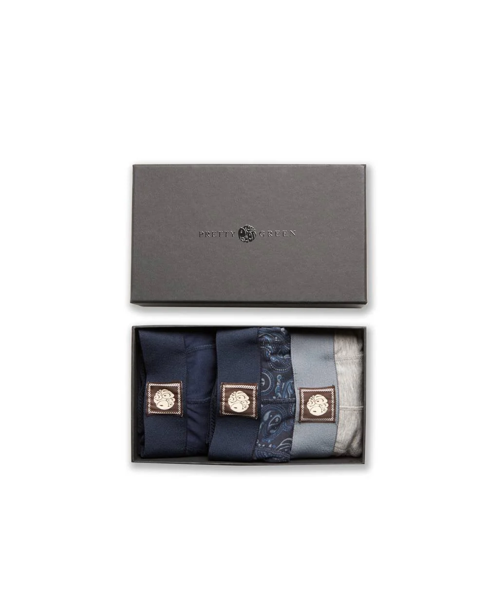 Pretty Green 3 Pack Boxer Shorts Gift Box Navy - Image 3