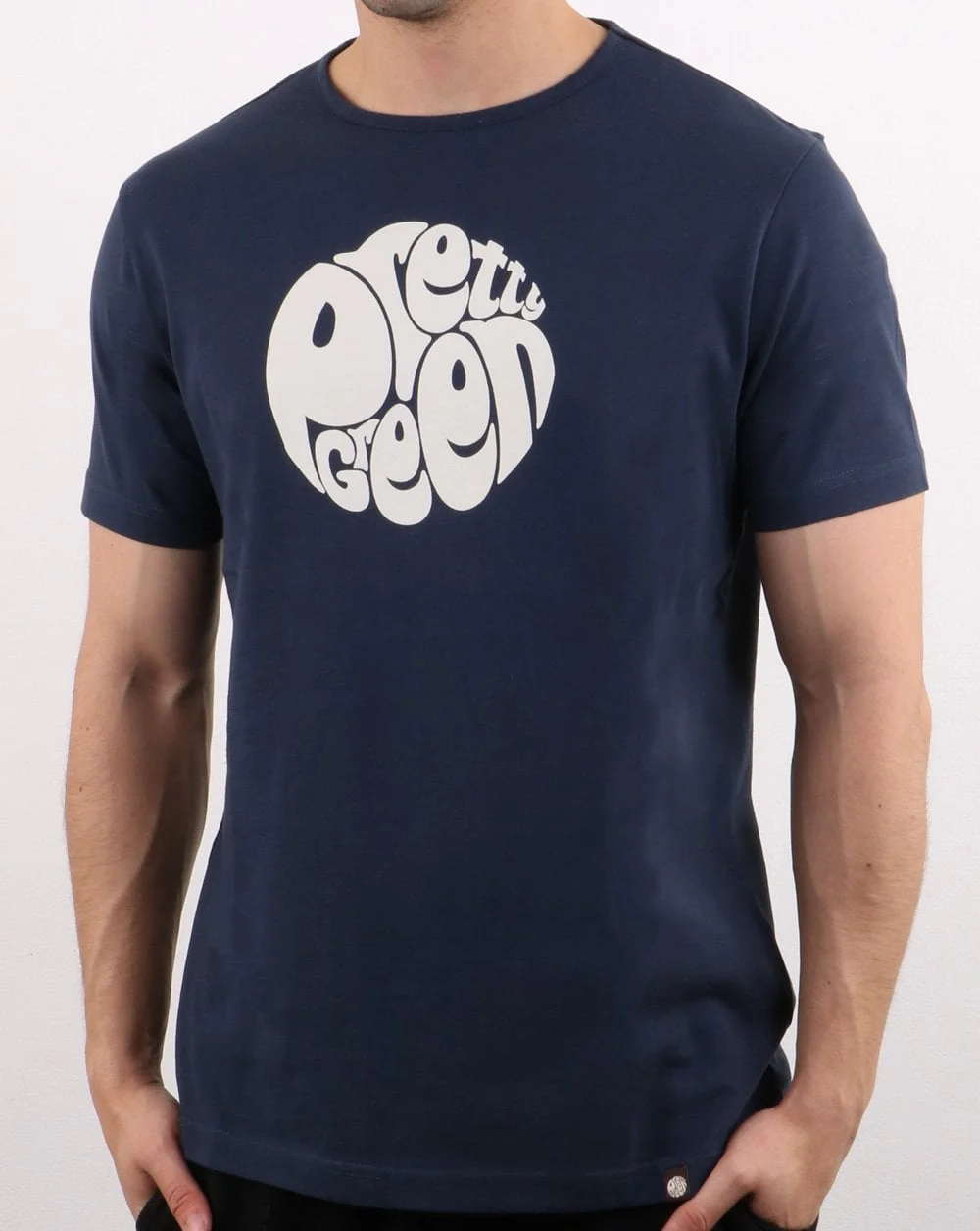 Pretty Green +80s Casuals Tee Navy