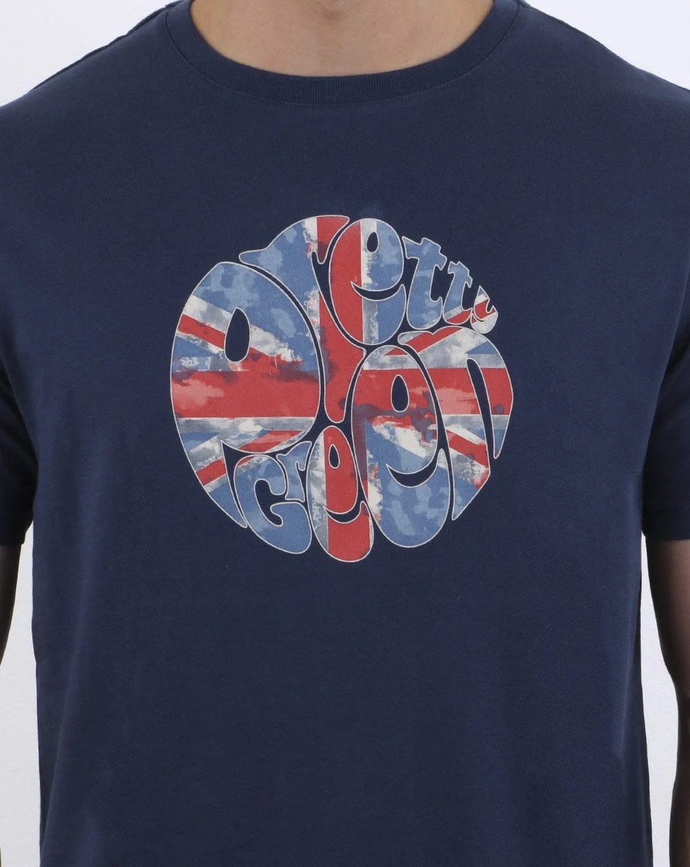 Pretty Green 80s Casuals UJ T-shirt Navy - Image 3