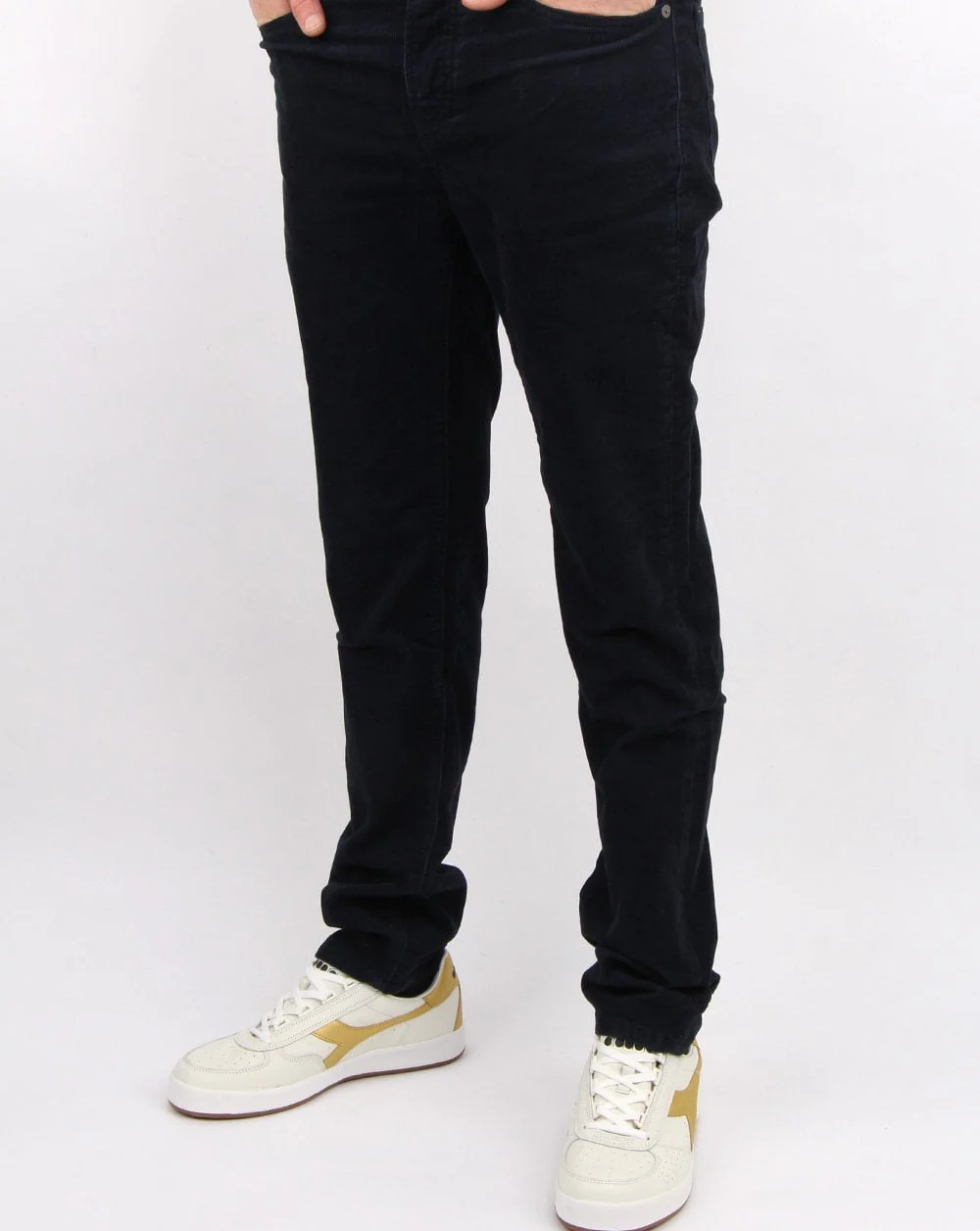 Pretty Green Alastair 5 Pocket Cords Navy - Image 2