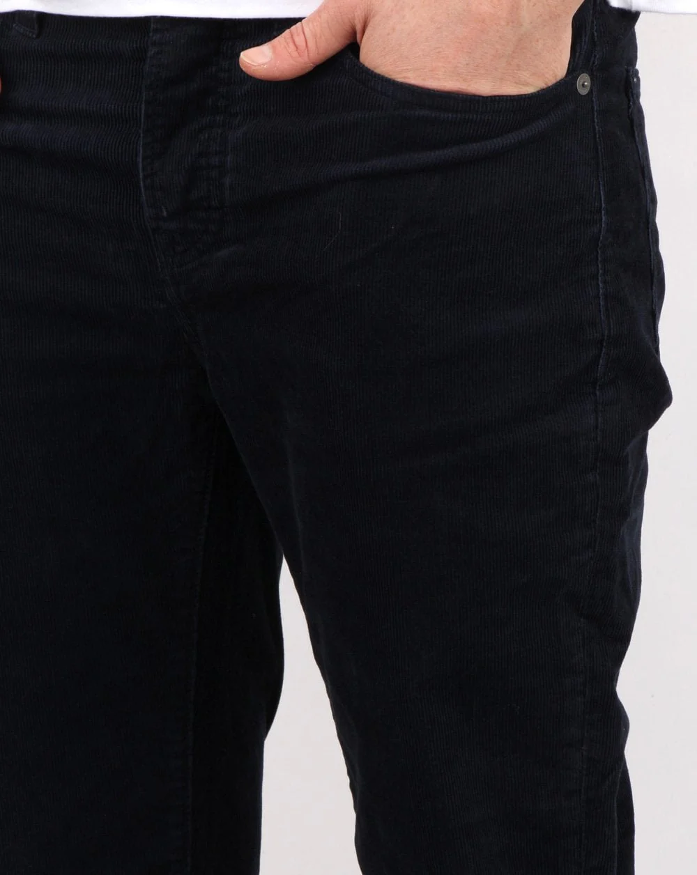 Pretty Green Alastair 5 Pocket Cords Navy - Image 3
