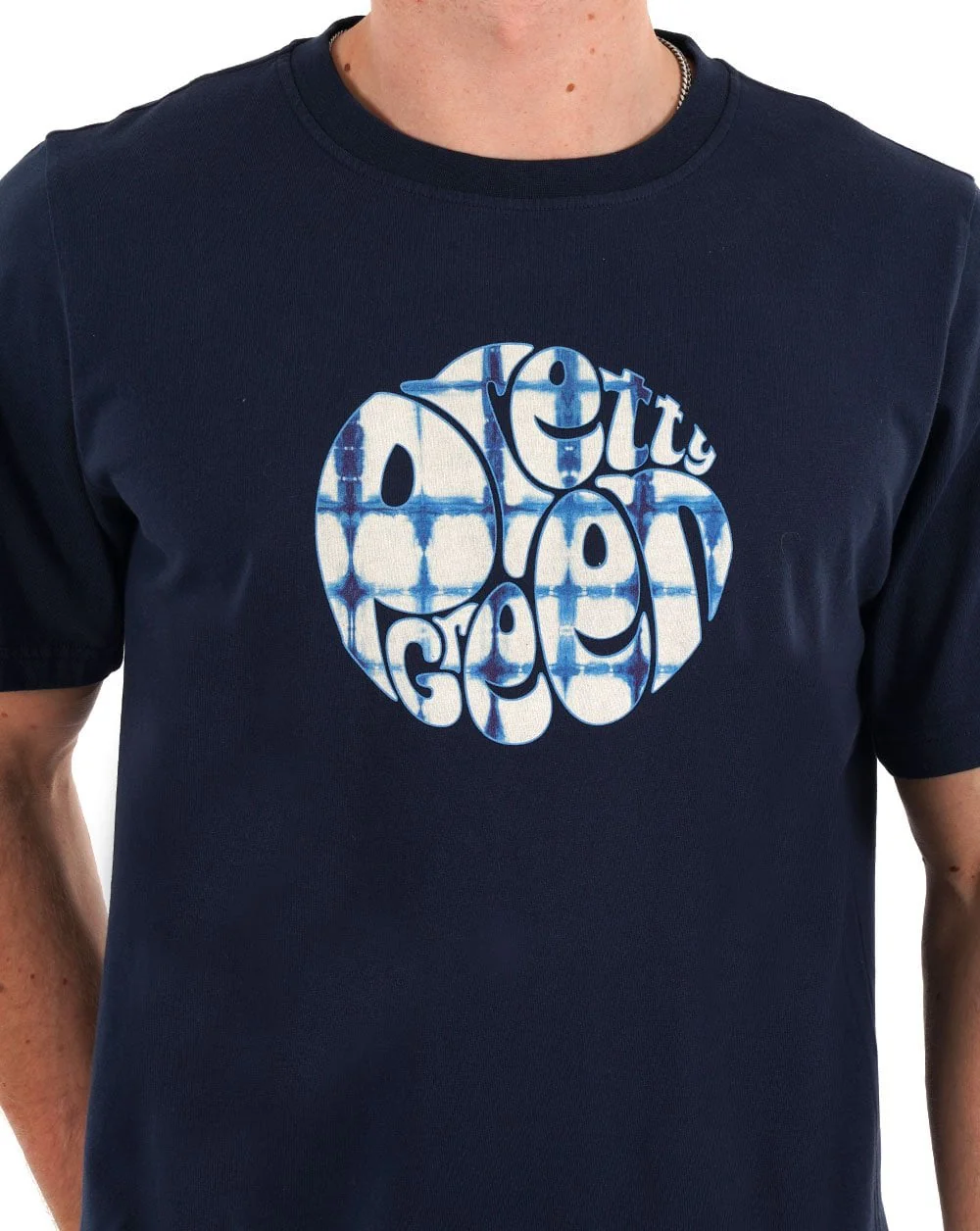 Pretty Green Anaheim Tie Dye Logo T Shirt Blue - Image 2