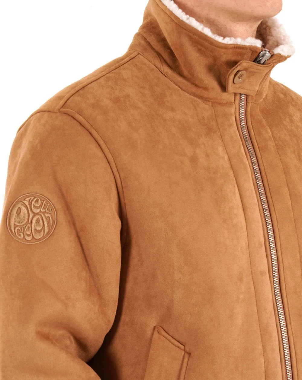 Pretty Green Ashcroft Flight Jacket Taupe - Image 2