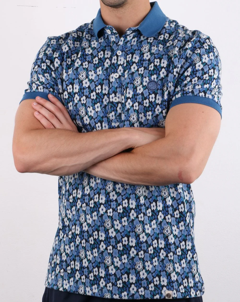 Pretty Green Barley Polo Blue - Image 3