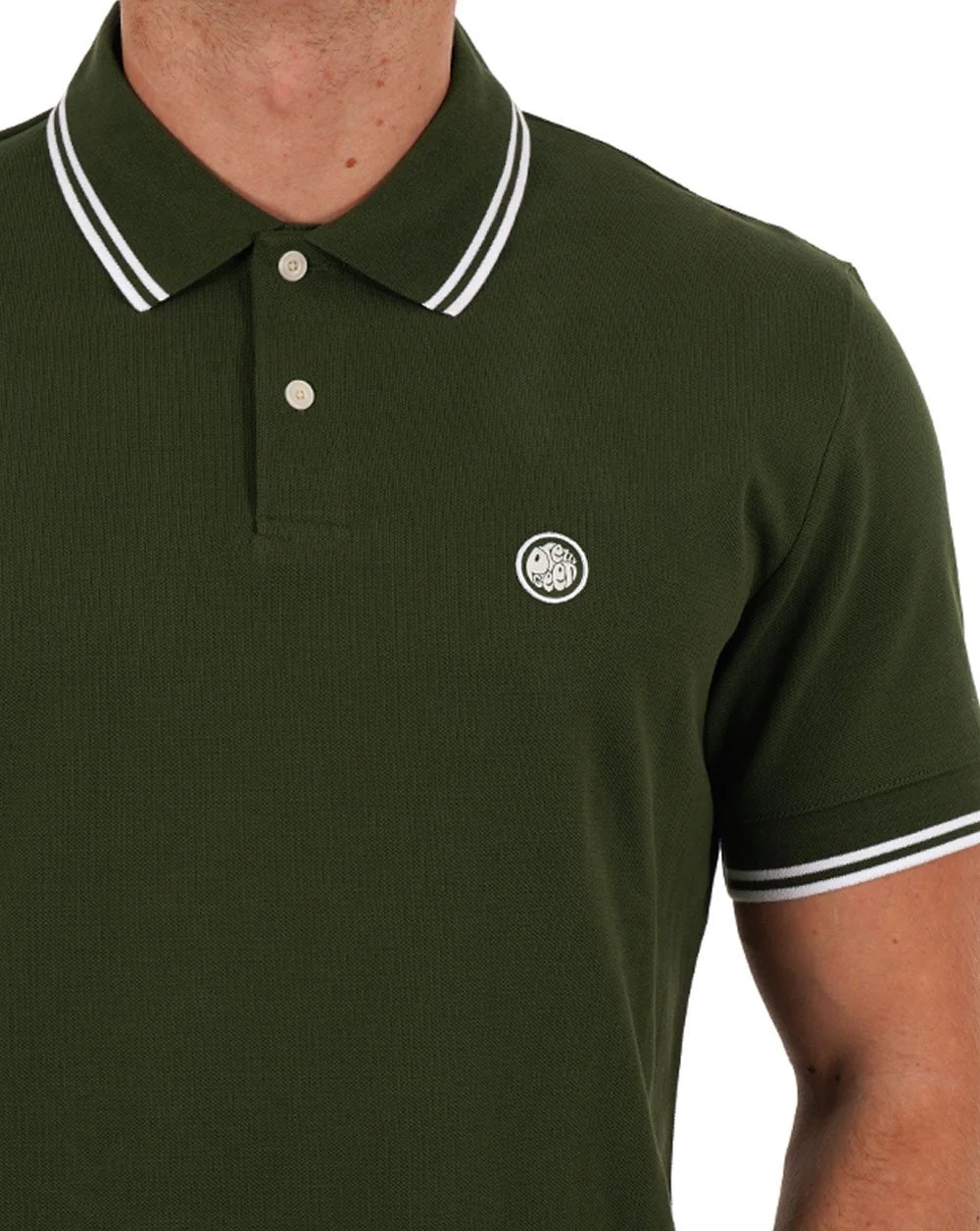 Pretty Green Barton Polo Shirt Dark Green - Image 2