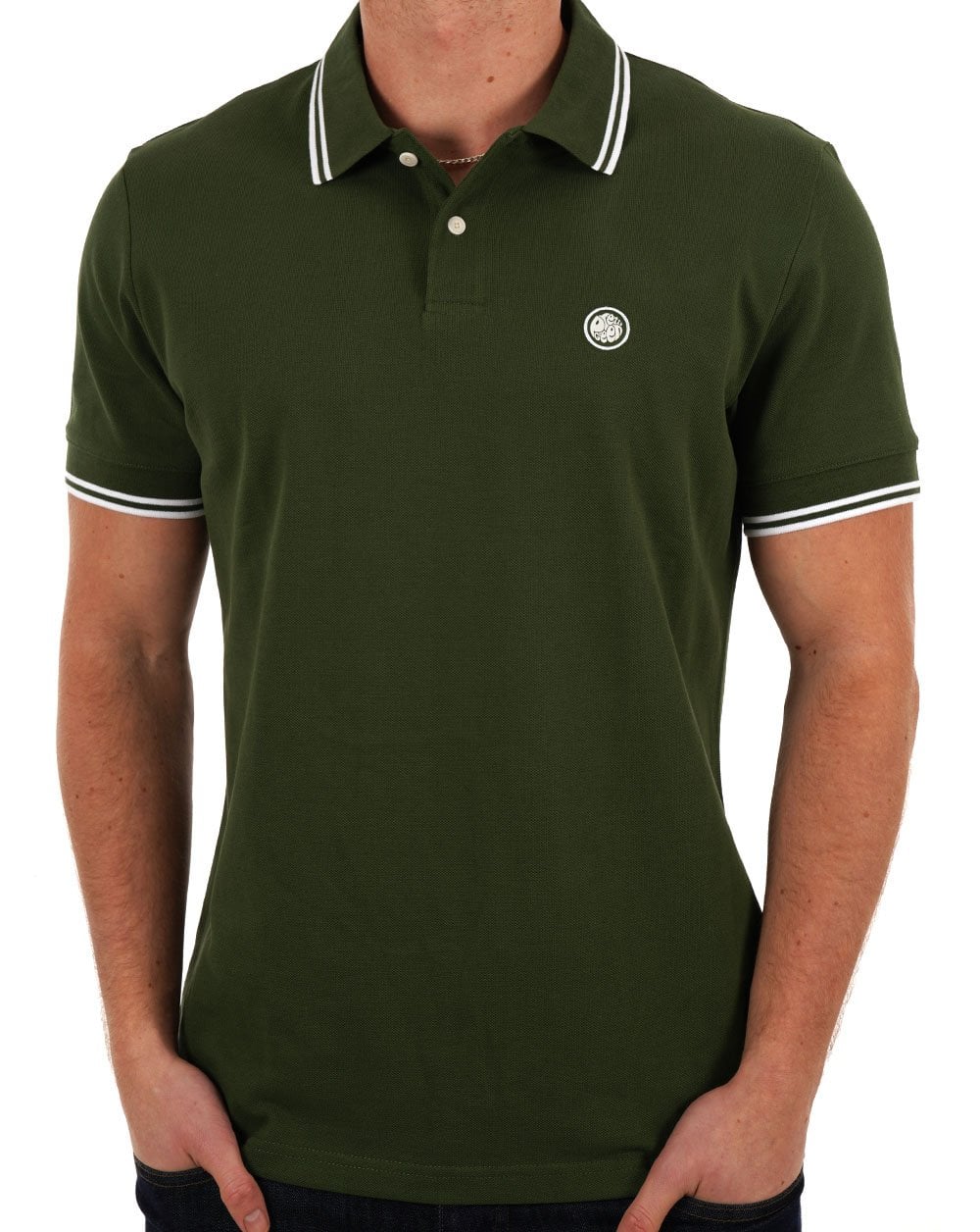 Pretty Green Barton Polo Shirt Dark Green - Image 3