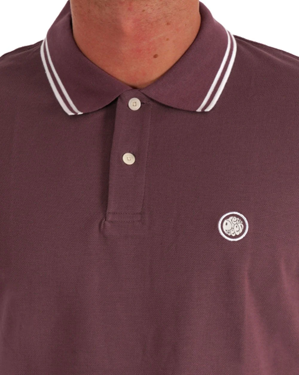 Pretty Green Barton Polo Shirt Dark Purple - Image 2