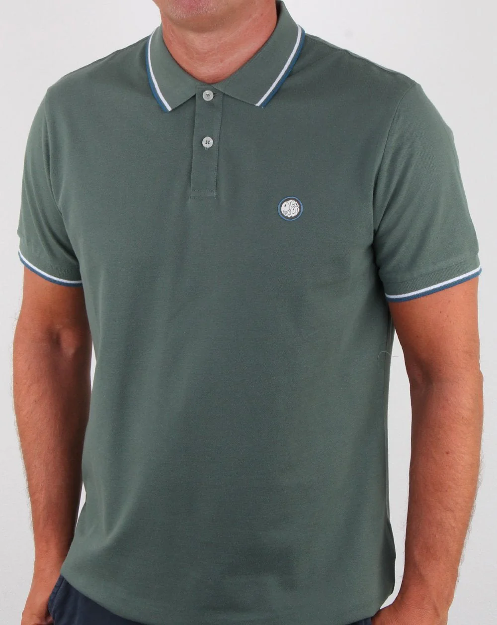Pretty Green Barton Polo Shirt Green - Image 3