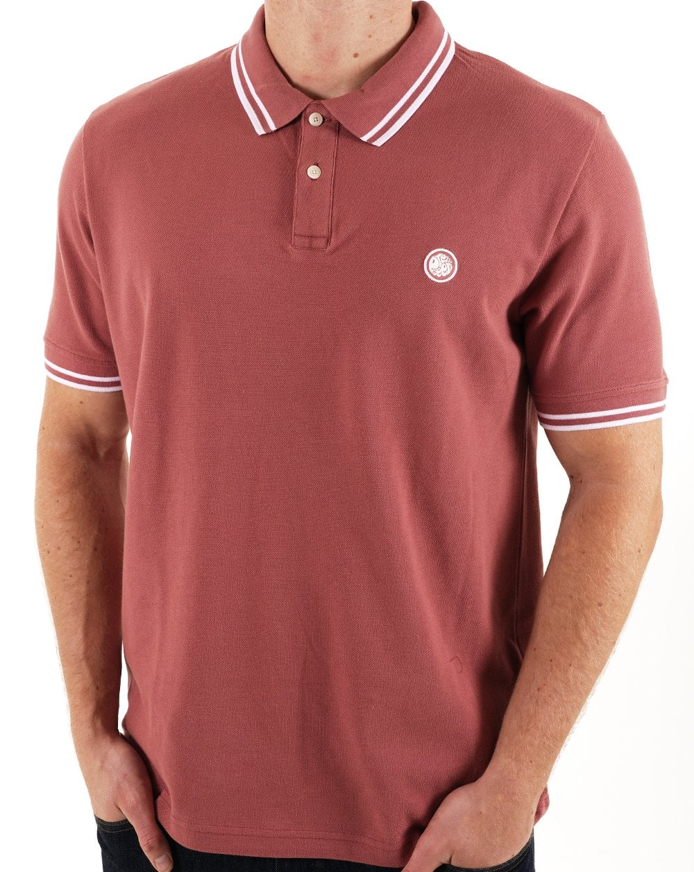 Pretty Green Barton Polo Shirt Ruby - Image 2