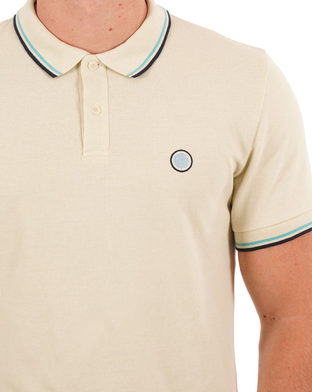 Pretty Green Barton Polo Shirt Stone - Image 2