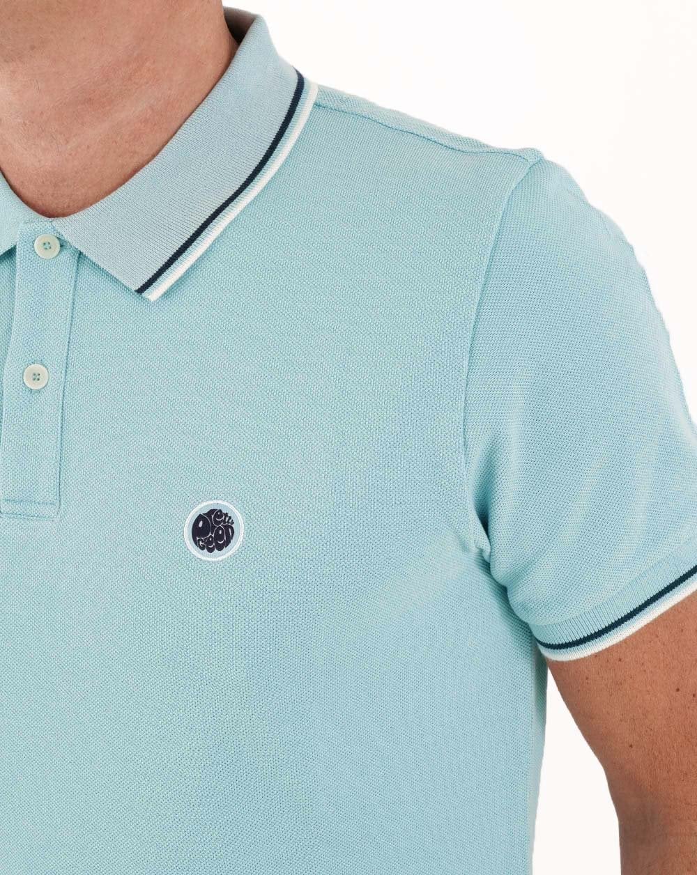 Pretty Green Barton Polo Sky - Image 2