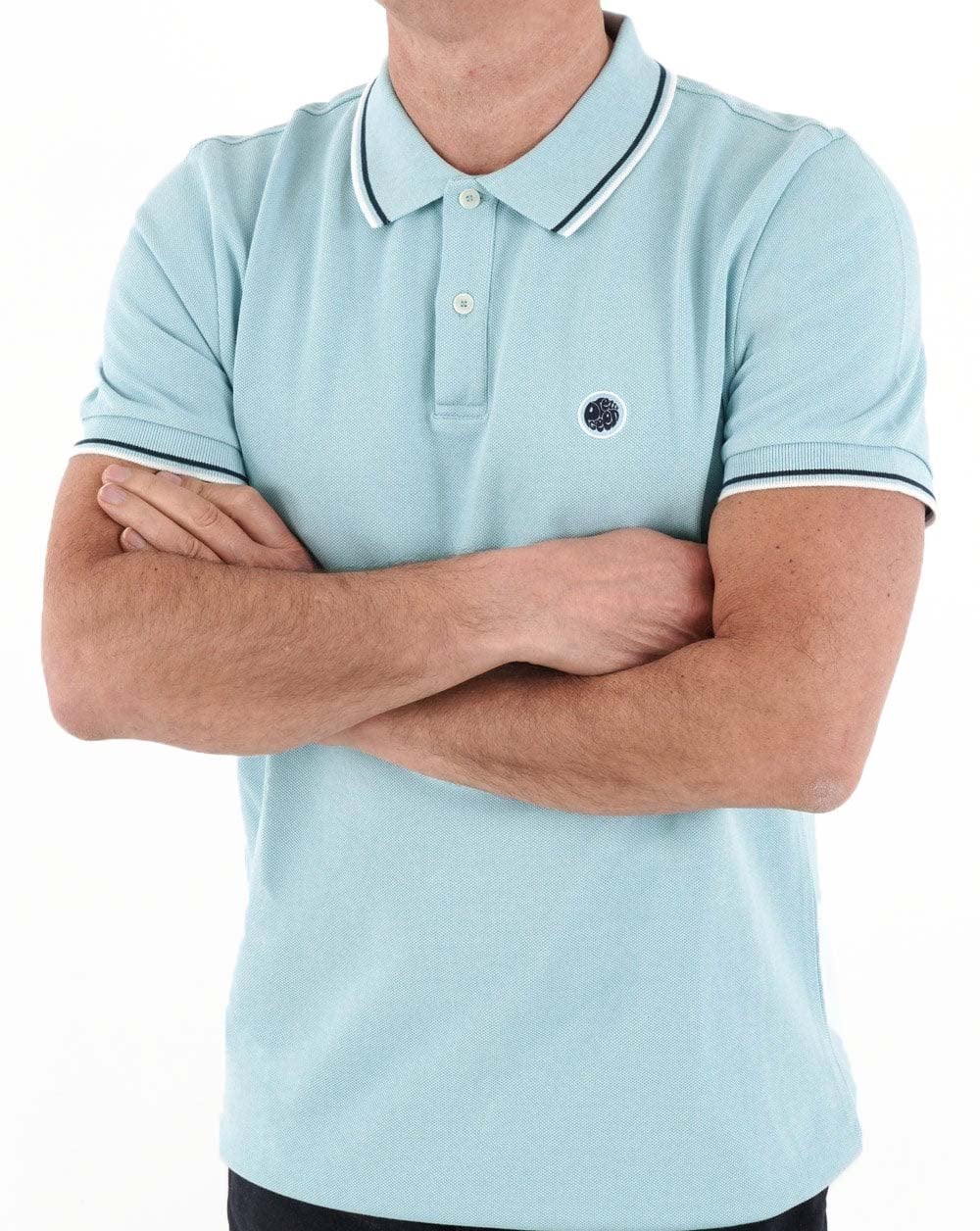 Pretty Green Barton Polo Sky - Image 3
