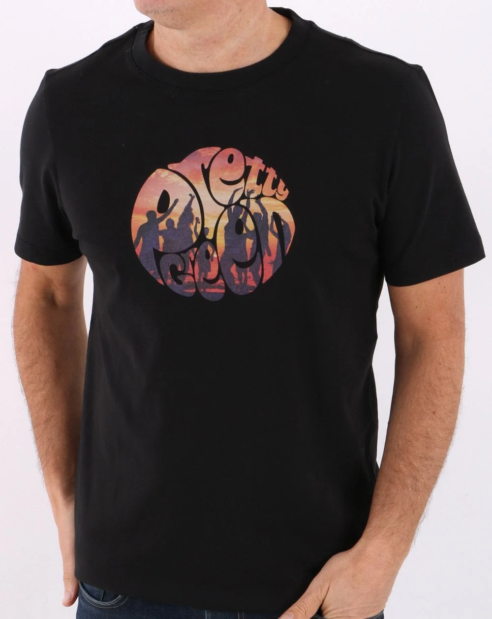 Pretty Green Beach Party T-shirt Black - Image 3