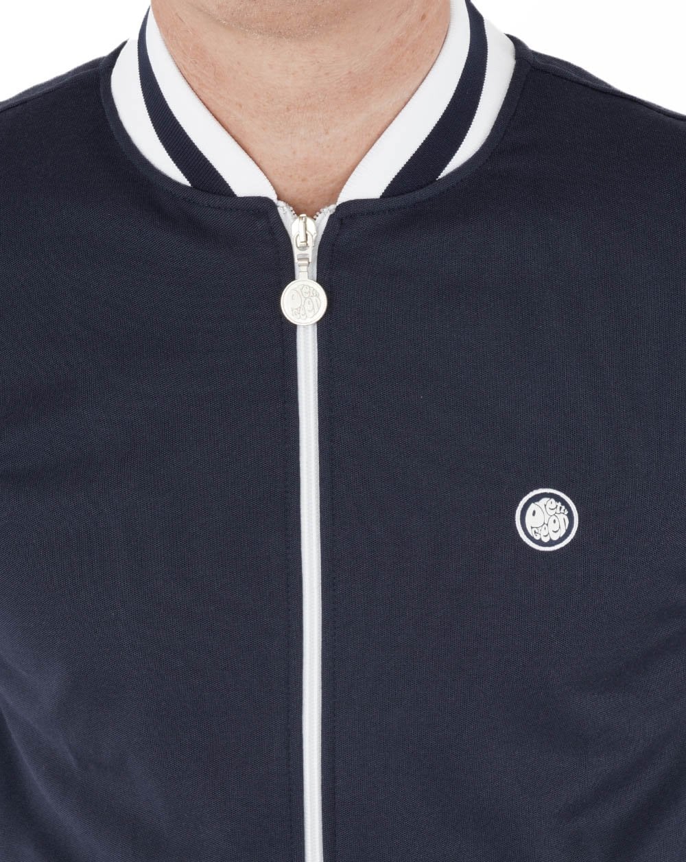 Pretty Green Bomber Track Top Navy - Image 5