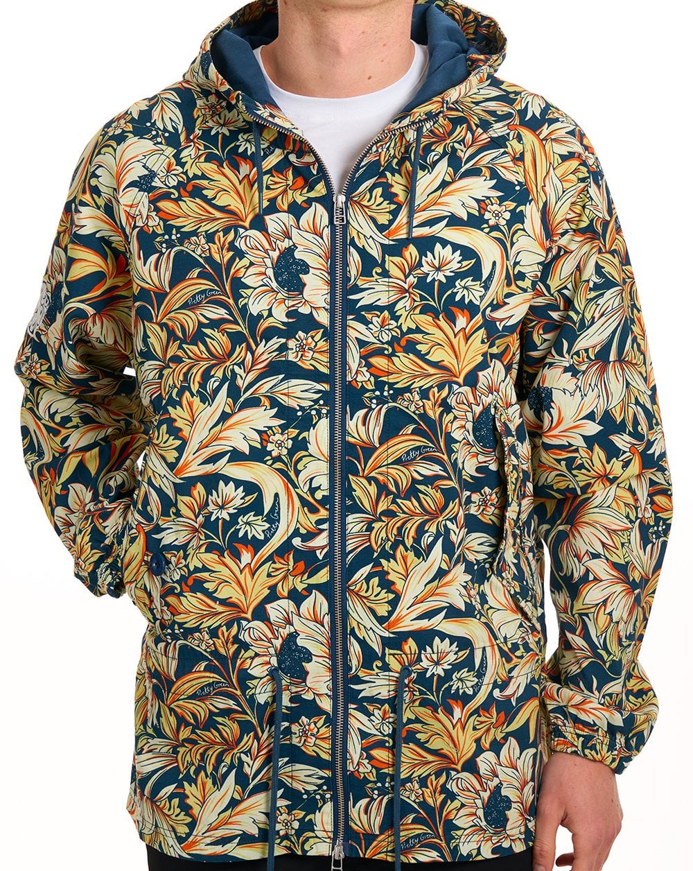 Pretty Green Bostall Printed Jacket Navy - Image 3