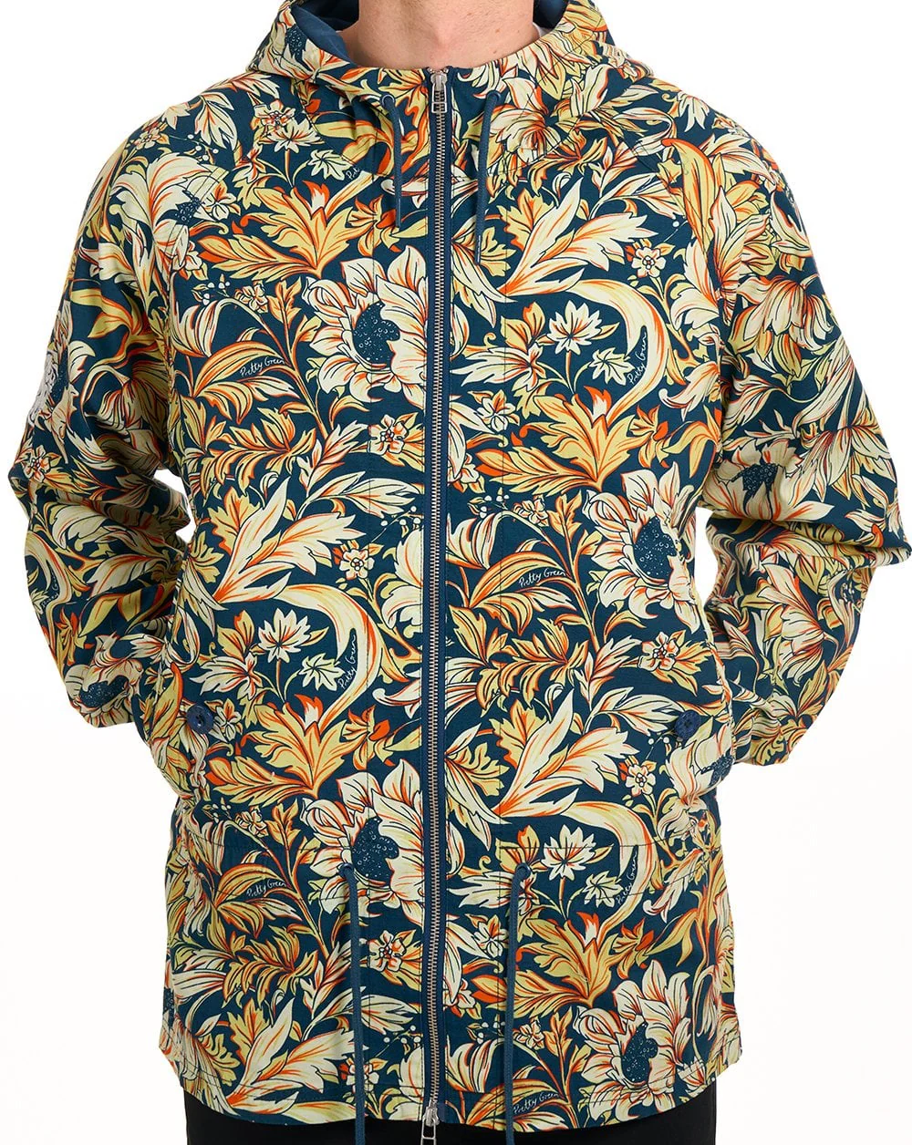 Pretty Green Bostall Printed Jacket Navy - Image 6