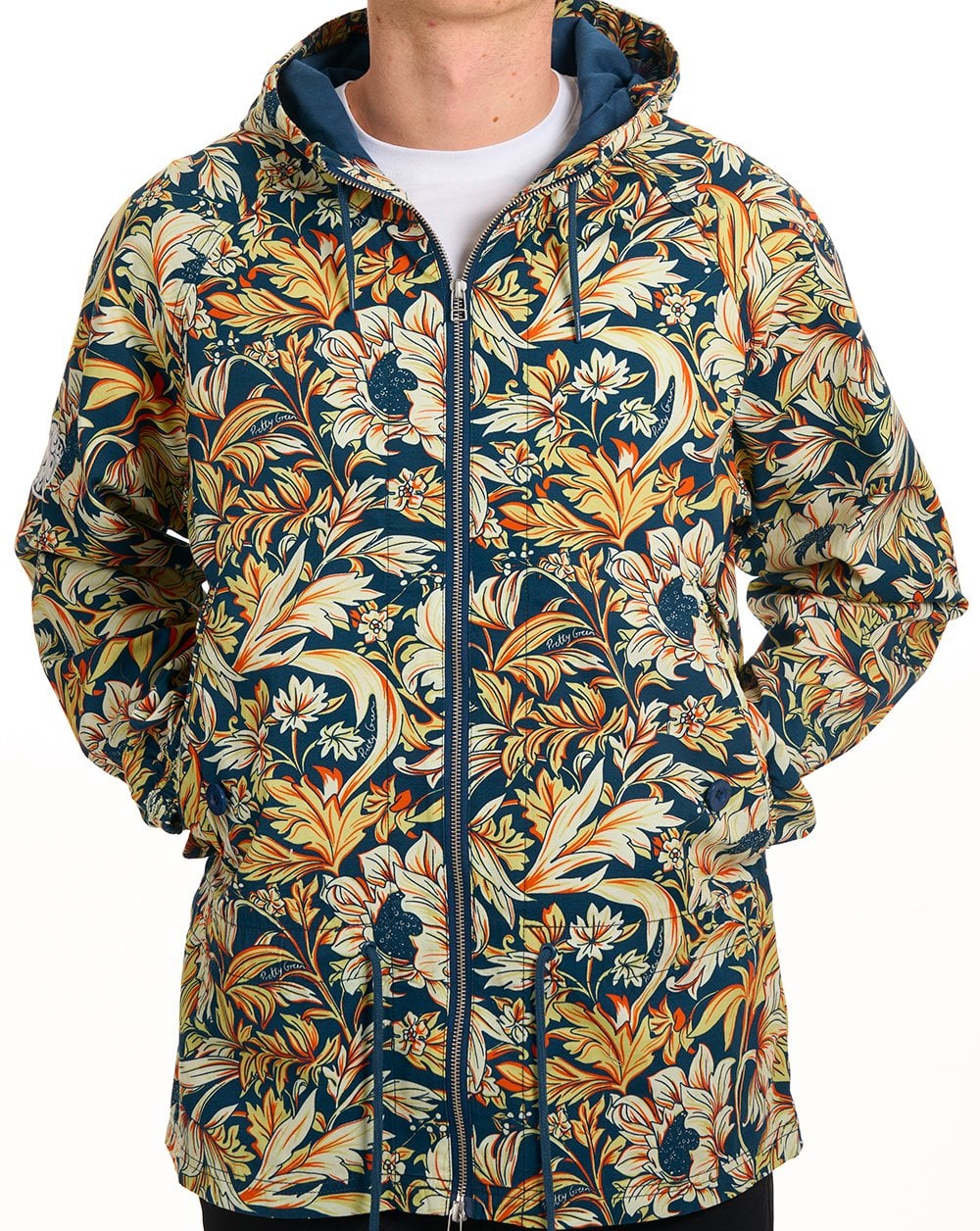 Pretty Green Bostall Printed Jacket Navy - Image 7