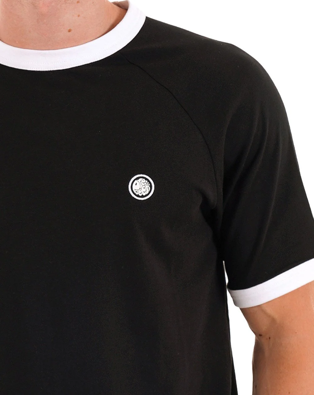 Pretty Green Boston Ringer Tee Black - Image 2