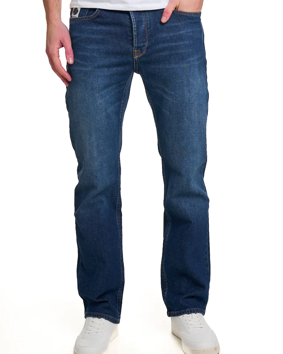 Pretty Green Burnage Regular Fit Jeans 6 Month Wash - Image 5