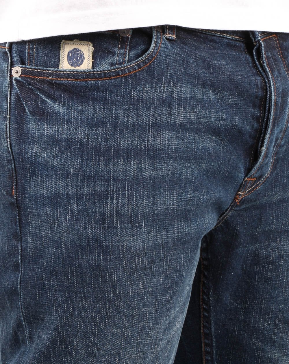 Pretty Green Burnage Regular Fit Jeans 6 Month Wash - Image 2