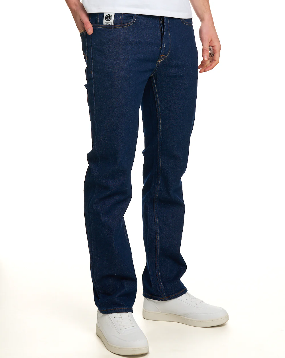 Pretty Green Burnage Regular Fit Jeans Rinse Wash - Image 3