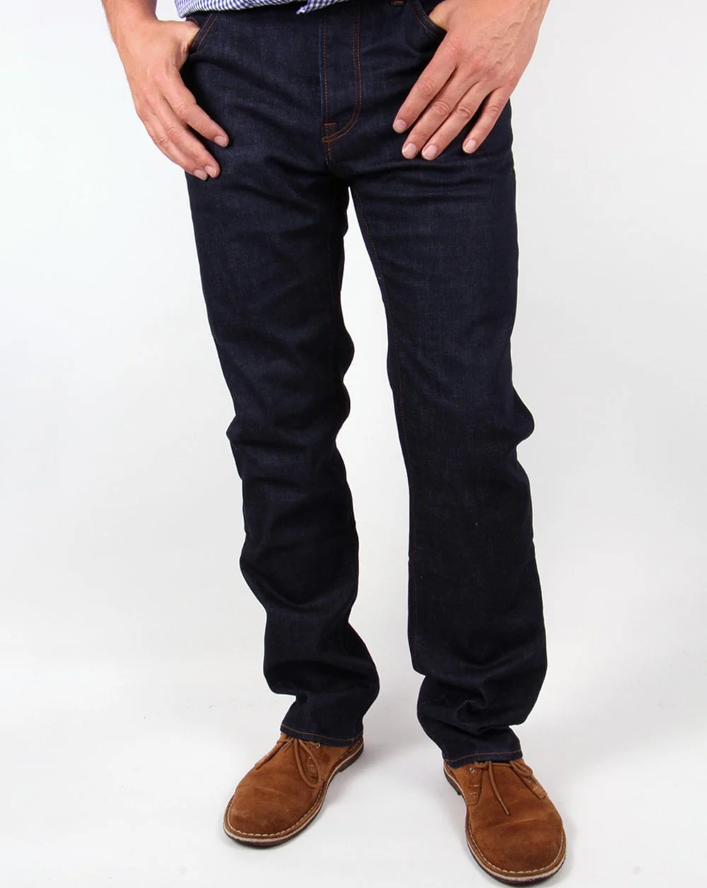 Pretty Green Burnage Regular Fit Jeans Rinse Wash - Image 2